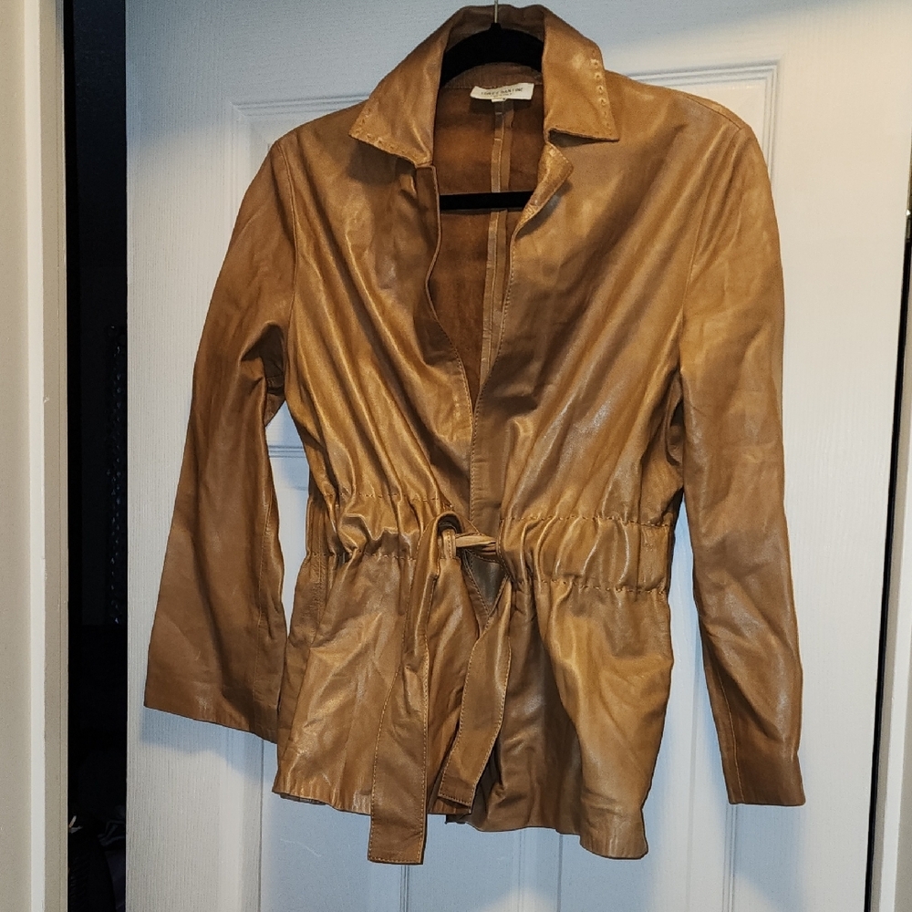 Tan Leather Women's Jacket